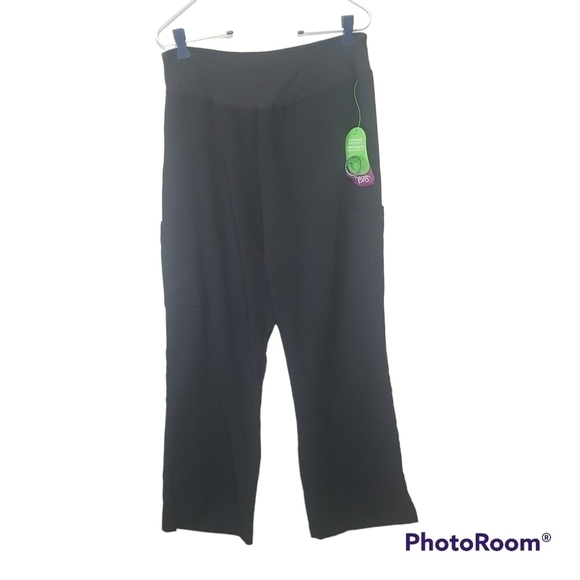 Health Pro Stretchy Pull on Scrub Pants with Pockets - Picture 1 of 11